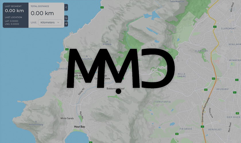 Map My Distance main image with MMD logo