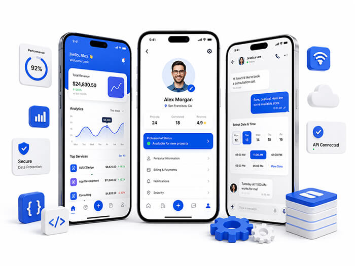 mobile app displaying on a mobile screen